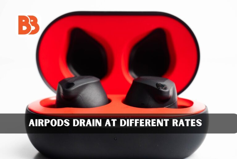 Why do the batteries in my AirPods drain at different rates?